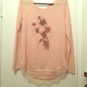 Super cute Disney Snow White flowy top